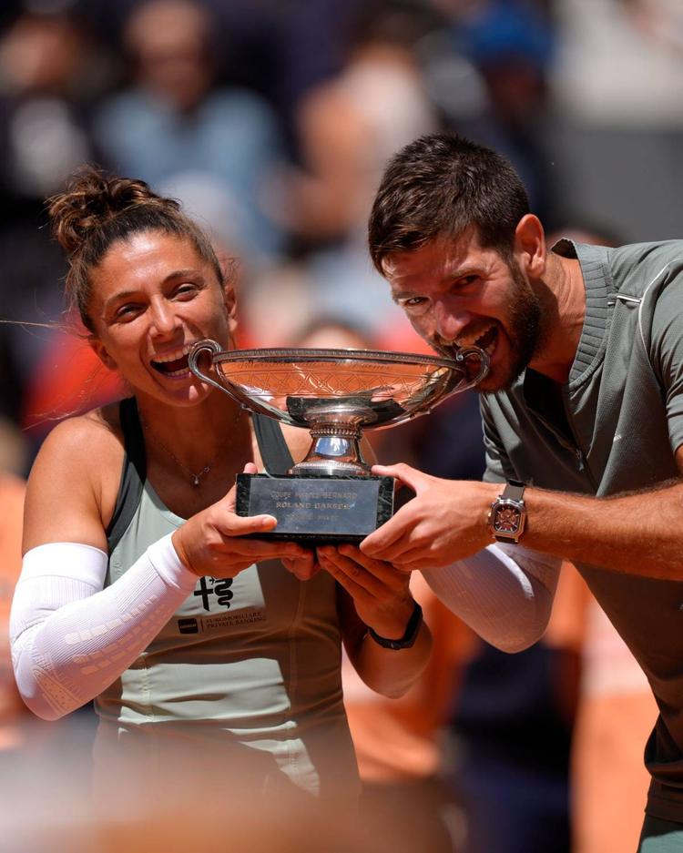 Roland Garros, Errani-Vavassori campioni a Parigi: splendido bis per la coppia del doppio misto