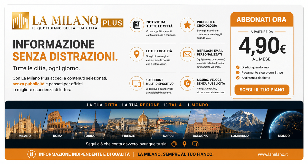 La Milano Plus: l’informazione che si adatta a te, senza pubblicità e con notizie personalizzate