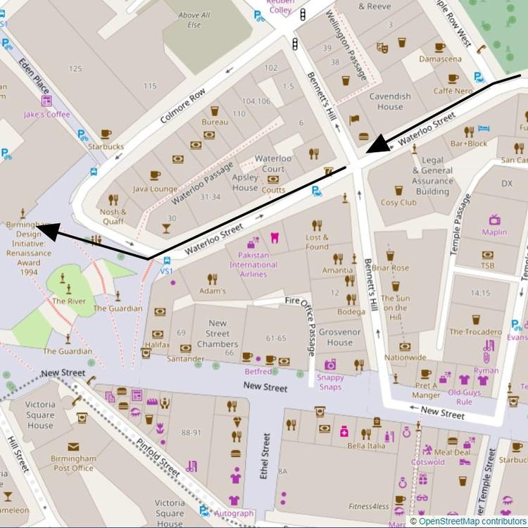 Part 19 of the 21km (Half Marathon) Run Loop Birmingham from Waterloo Street to Council House through Victoria Square