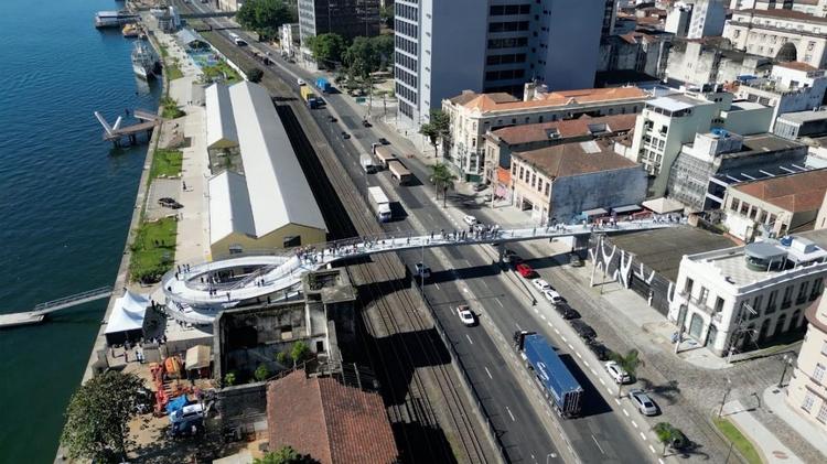 Passarela do Parque Valongo será interditada para manutenção e pintura