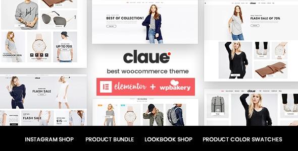 Claue – Un tema Elementor per WooCommerce pulito e minimalista.