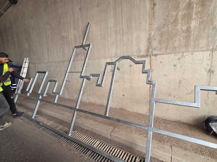 انطلاق اشغال تزيين النفق التحت ارضي بمدارة ايزيكي بمراكش + صور