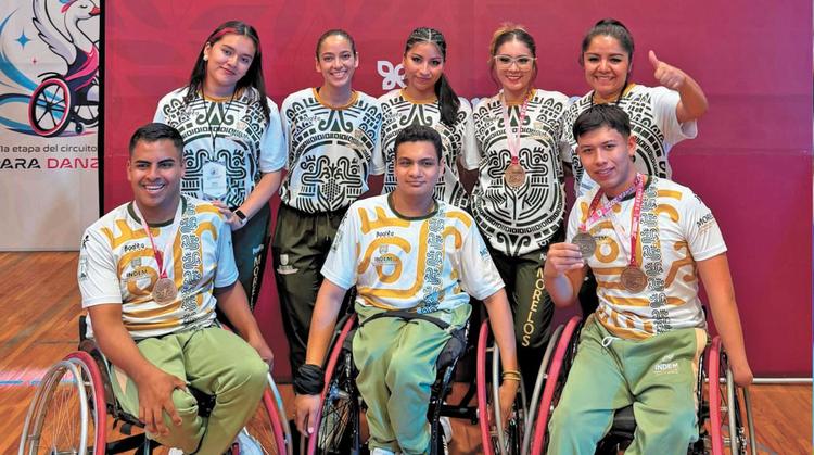 Selección morelense de paradanza deportiva brilla en el circuito nacional y conquista tres medallas