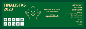 Ya se conocen los nombres de los finalistas del Ranking Nacional con Handicap Copa AAG presentado por TaylorMade