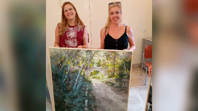María Teresa Durá gana en Aspe el VIII Concurso de Pintura Rápida
