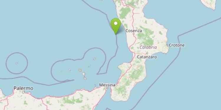 Terremoto in Calabria, magnitudo 3.7 al largo di Cosenza