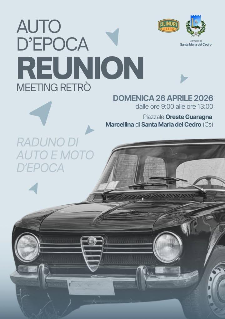 Ritorna a Marcellina il raduno “Auto d’Epoca Reunion – Meeting Retrò”. Torna a Marcellina, frazione di Santa Maria del C...