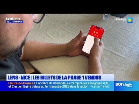 Lens-Nice : Les billets de la phase 1 vendus