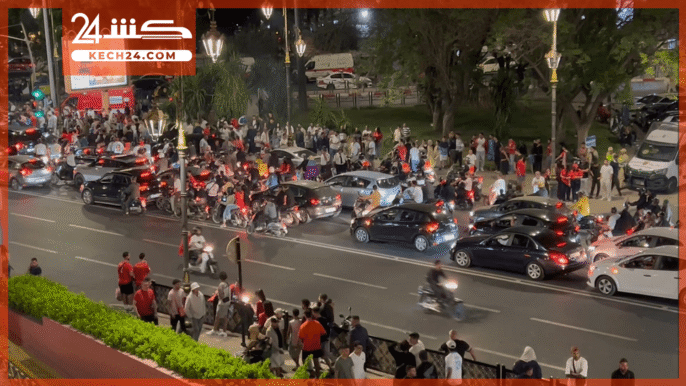 بالڤيديو..بعد انتصار المغرب على اسكتلندا جليز يتحول لمسرح للاحتفالات