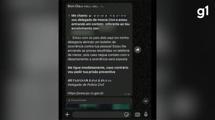 Golpe dos nudes: grupo que usou foto de delegado do RS para enganar vítima de SP é alvo de operação