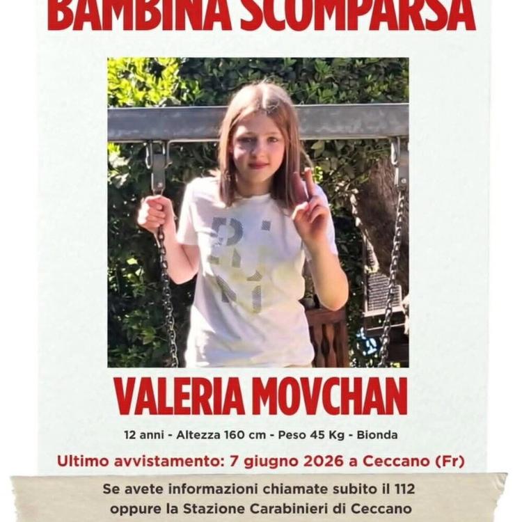 Scomparsa a Ceccano una 12enne. Appello della famiglia: "Chi ha notizie ci aiuti"
