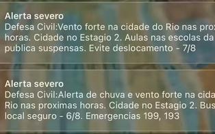 Defesa Civil faz novo alerta sobre ventos fortes nesta sexta-feira (7) no Rio