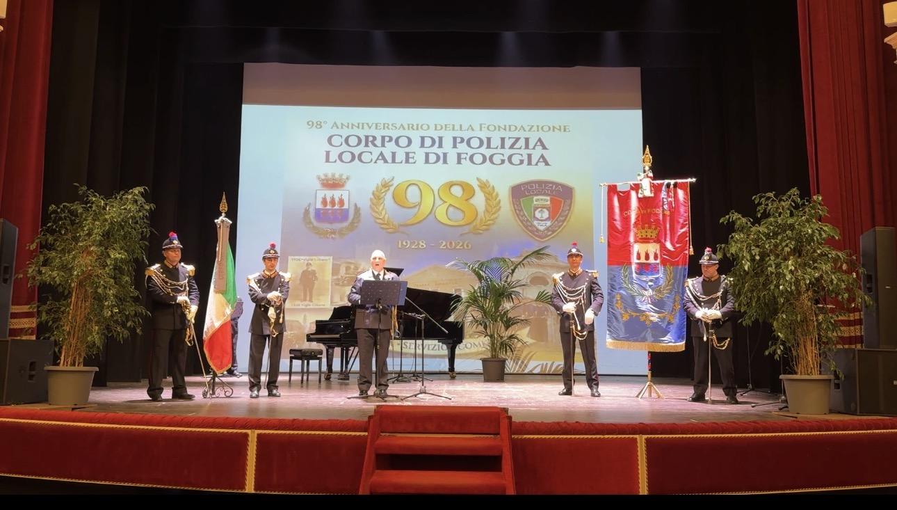 Foggia, Polizia Locale in festa per i 98 anni dalla fondazione del Corpo