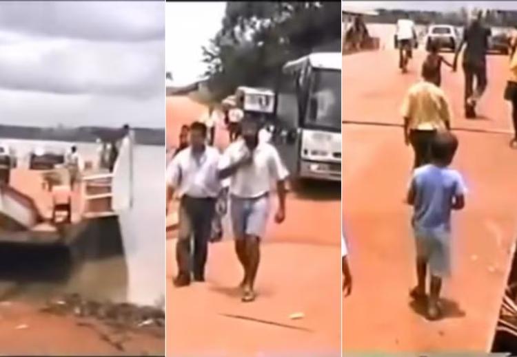 Vídeo gravado em 1999 mostra travessia de balsa em Palmas&nbsp;antes da construção de ponte; assista