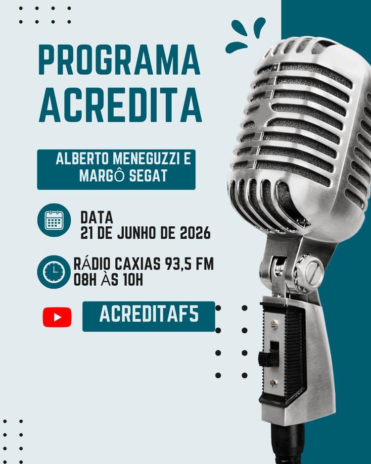 PROGRAMA ACREDITA NA ÍNTEGRA EDIÇÃO #269 DE 21 DE JUNHO DE 2026