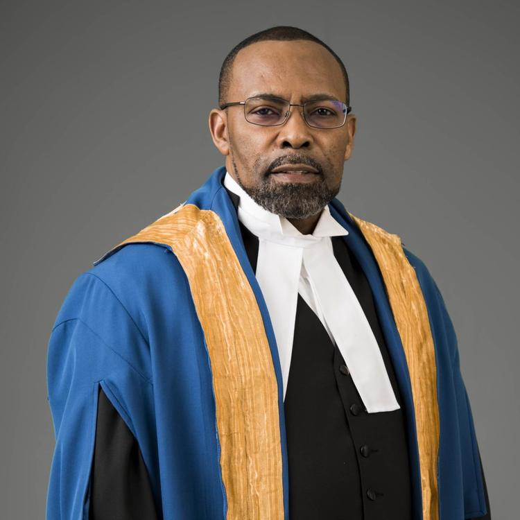 Jamaican born Justice Winston Anderson, President of the CCJ - Caribbean Court of Justice.