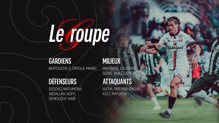 EAG – SC Bastia : le groupe