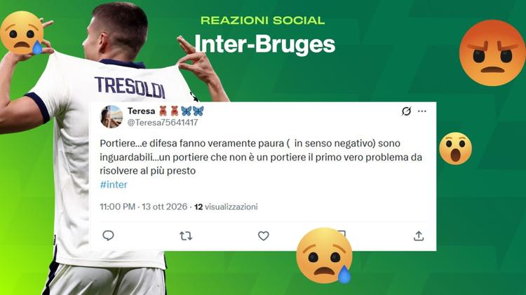 Inter-Bruges, i tifosi sui social: "Umiliante, Martinez penoso". E partono gli sfottò milanisti