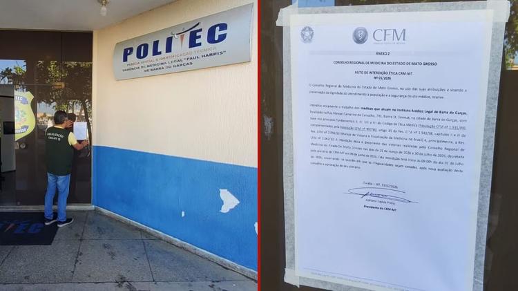 Interdição de IML é efetivada após fiscalização encontrar produtos vencidos e ossos humanos armazenados de forma irregular em MT