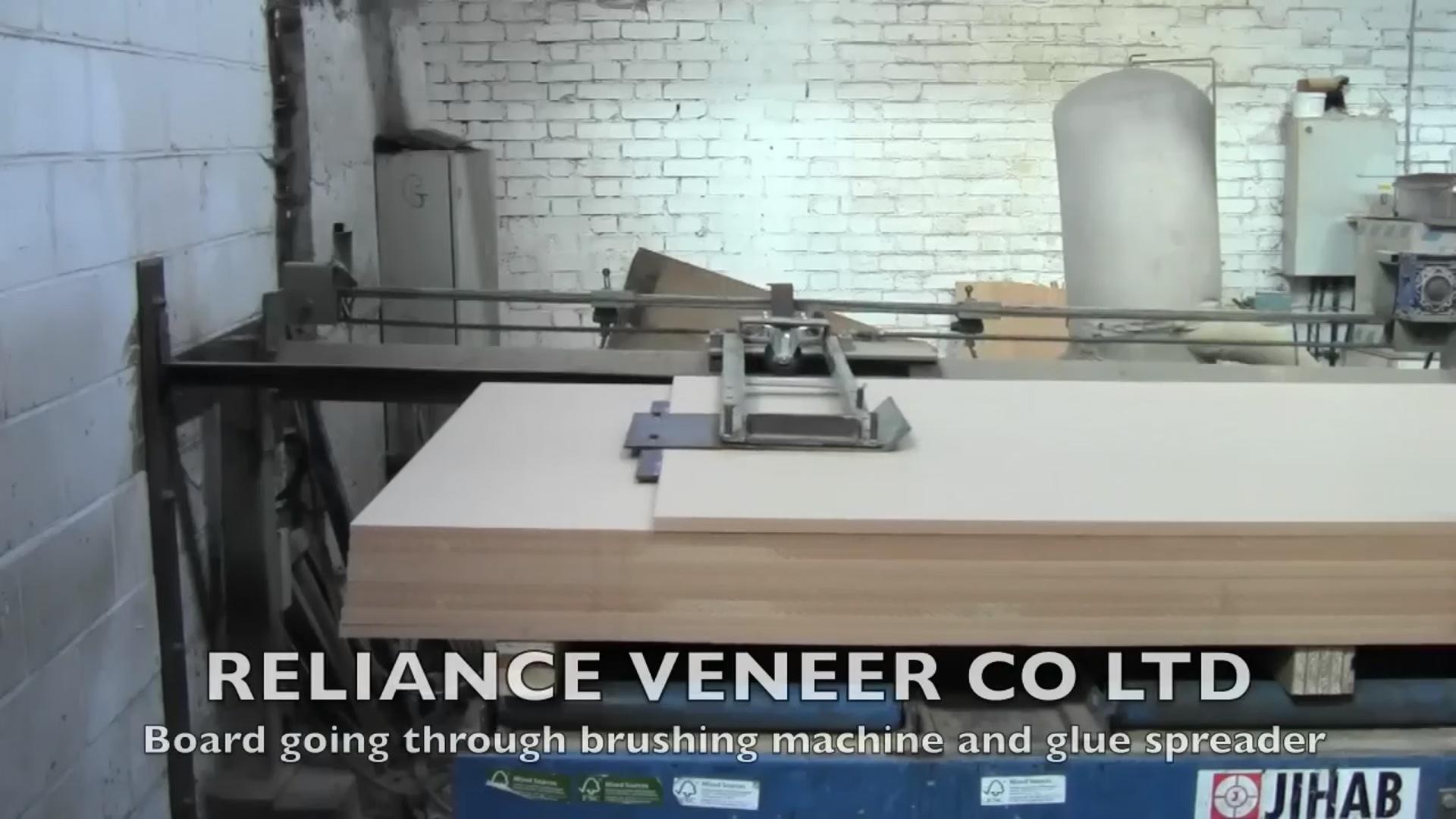 Reliance Veneer Co Ltd  VENEER PRESSING LINE.