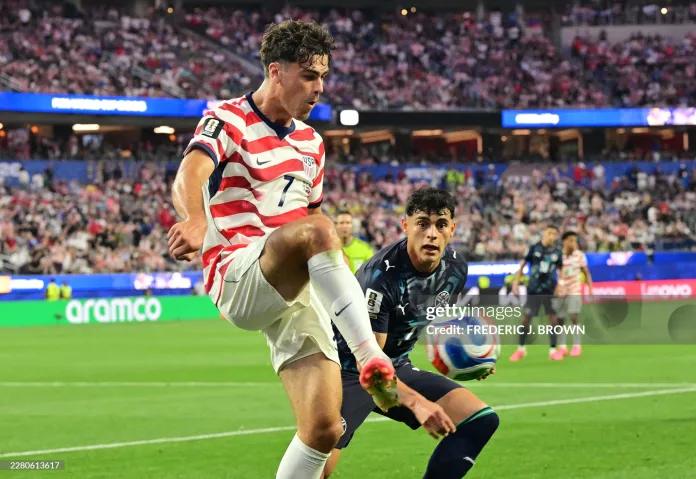 Immigrant and US midfielder #07 Giovanni Reyna help USA Soccer Team seal the win at first FIFA World Cup match.