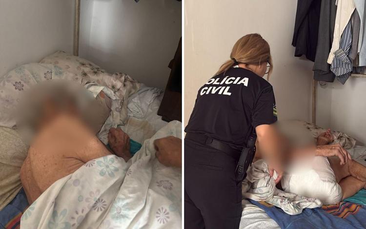 Homem é preso suspeito de maus-tratos e abandono de pai de 87 anos, em Goiânia
