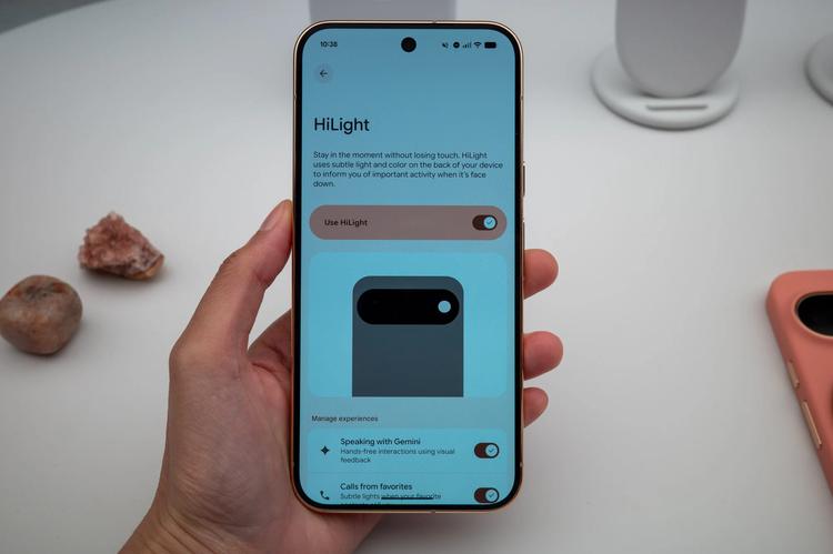 phone screen of pixel 11 pro HiLight feature
