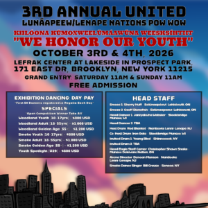 3rd Annual United Lunaápeew/Lenape Nations Pow Wow 2026