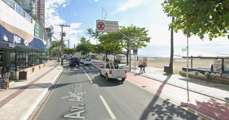Obras de gás natural alteram trânsito na Avenida Atlântica nesta quarta e quinta em Balneário Camboriú