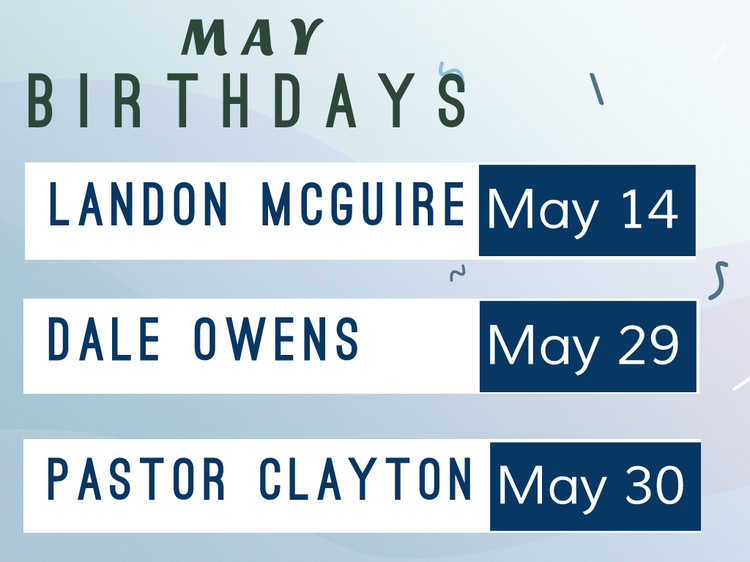 May Birthdays
