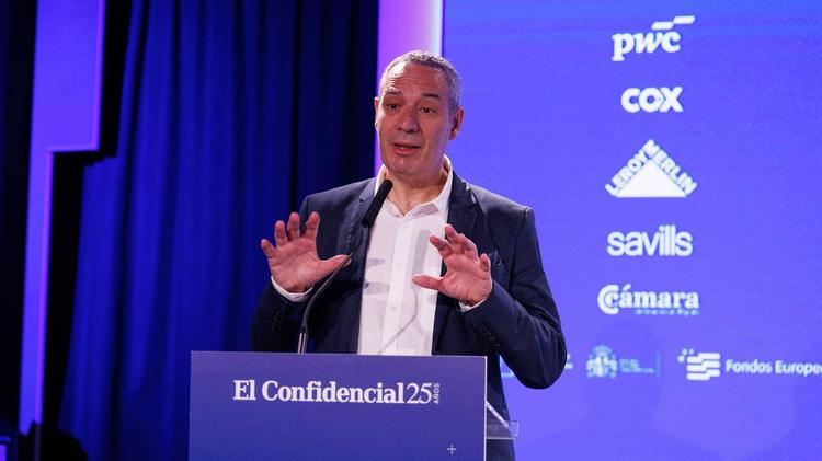 Raymond Torres, director de Coyuntura en Funcas, durante su ponencia ‘La competitividad de la economía española: fuerzas y debilidades’.
