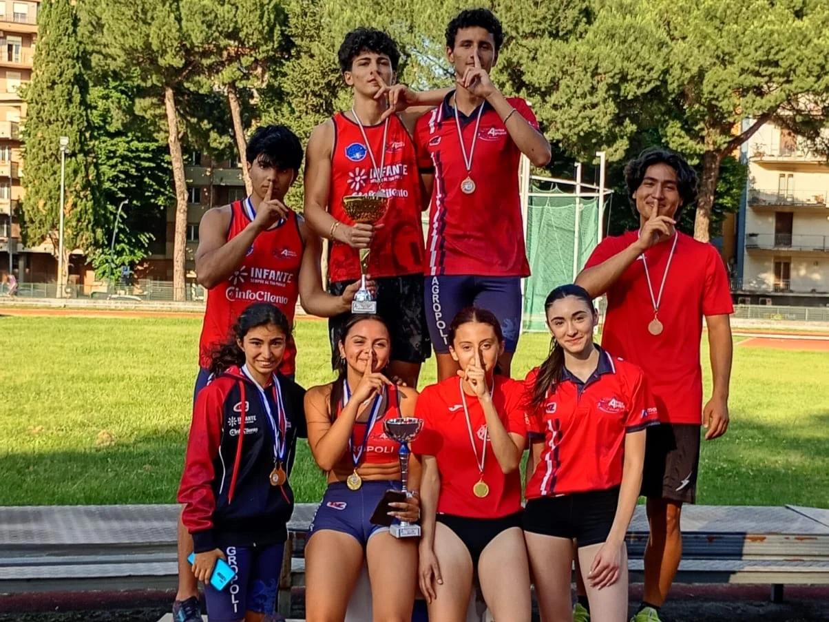 Atletica Agropoli sul tetto della Campania: trionfo maschile e secondo posto femminile ai societari under 18