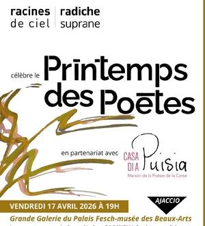 Ajaccio : le Printemps des poètes à  la Grande Galerie du Palais Fesch 