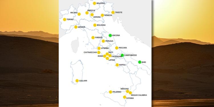 Caldo, bollino giallo a Messina e Reggio Calabria fino a domenica