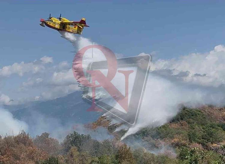 canavese incendio boschivo pavone canavese