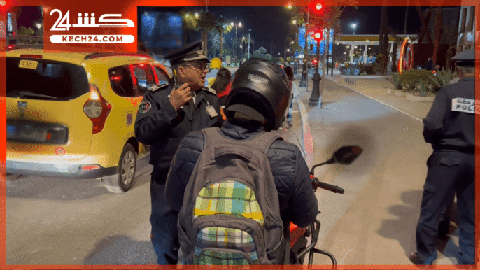 بالڤيديو.. الأمن يضيق الخناق على استعراضات الدراجات النارية الكبيرة بشوارع مراكش