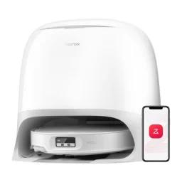 Roborock Qrevo CurvX Robot Vacuum and Mop on white background