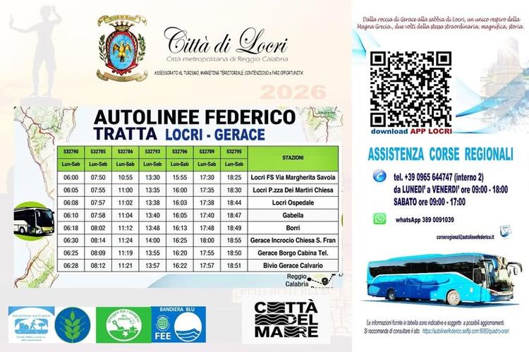 📍 LOCRI - I PRINCIPALI COLLEGAMENTI     verso i nodi strategici.       e le mete più amate. ​⚠️ Trattandosi di tratte s...