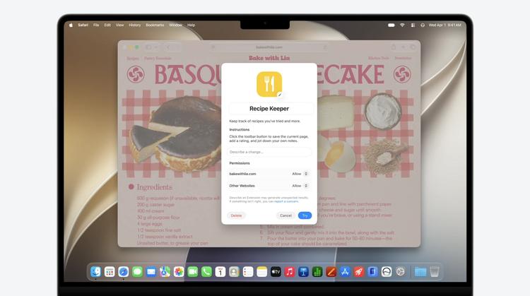 Monitor changes via Safari