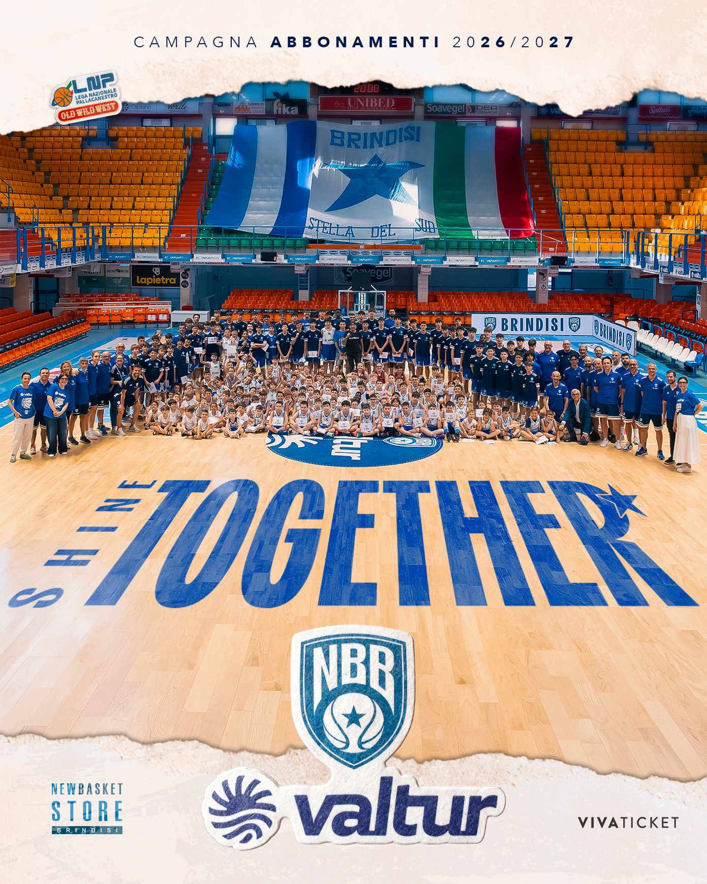 Basket A2/M, Valtur Brindisi: “Shine Together”, al via campagna abbonamenti
