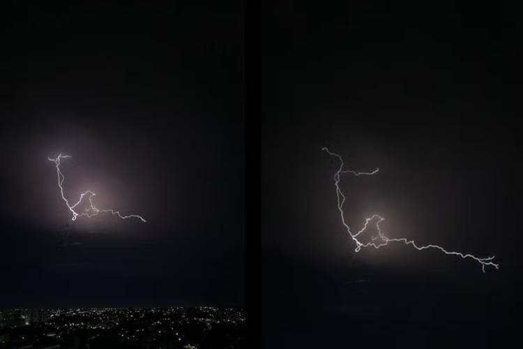 Temporal com mais de 5,7 mil raios assusta moradores em Campo Grande; veja vídeo