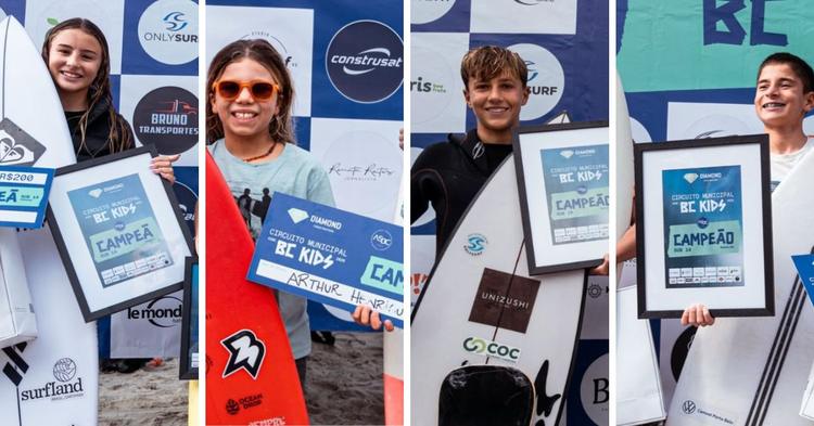 Nova geração do surf dá show na abertura do circuito municipal em Balneário Camboriú