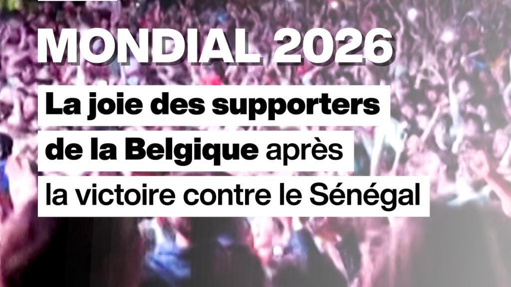 La joie des Belges après la victoire face au Sénégal