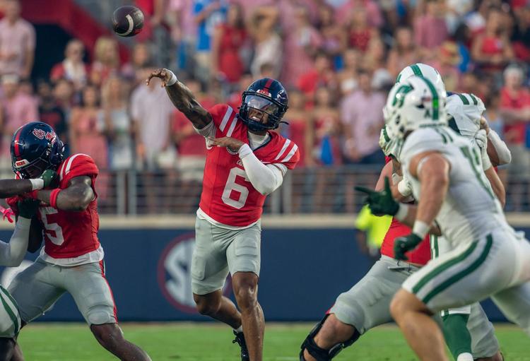 Ole Miss offense proves efficient as No. 9 Rebels down Charlotte 41-9 in home opener