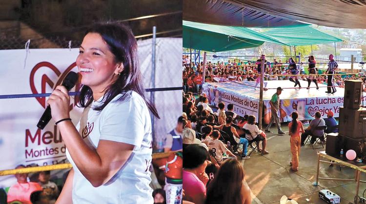Melissa Montes de Oca celebra a la niñez con espectáculo gratuito de lucha libre