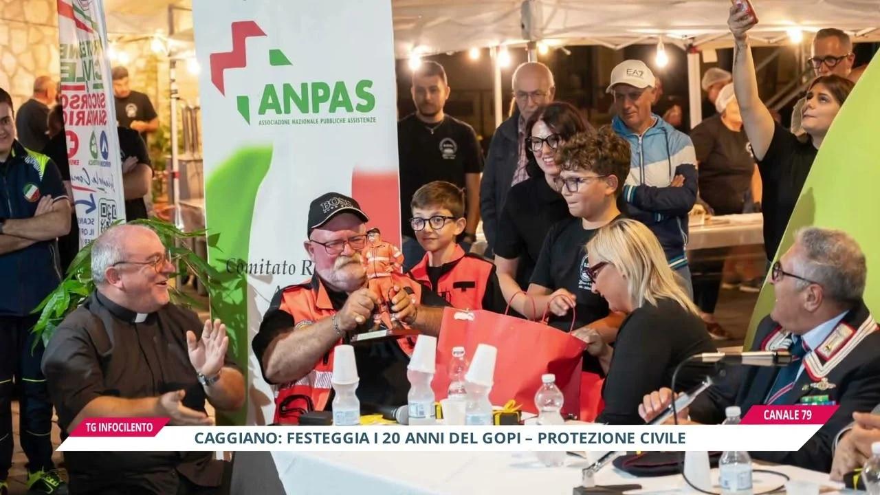 Caggiano, vent’anni di Protezione Civile: il GOPI festeggia in Piazza Lago