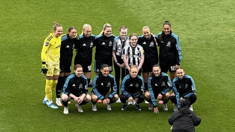 Newcastle Women Team Photo v Leicester September 2026 NUWFC