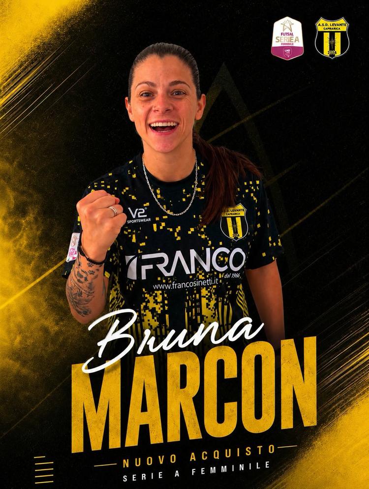 Futsal A/F: Levante Caprarica, ufficiale l’importante innesto di Bruninha