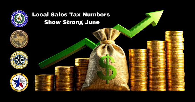 Brownfield Posts Strong Monthly Sales Tax Gain; Terry County Sees 46% Jump
