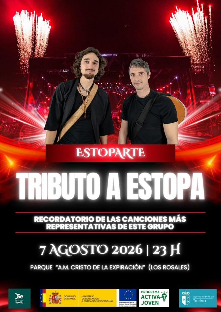 🎸 UNA NOCHE AL RITMO DE ESTOPA Las canciones más emblemáticas de Estopa sonarán de la mano de Estoparte, en un espectác...
